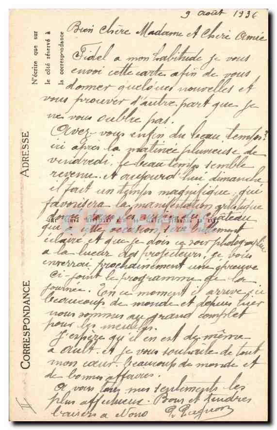 Moderne Ausfahrt zum Observatorium Puy-de-Dôme — Auto auf der 23%-Steigung — Verlag L. L. Nr. 58 — Rückseite