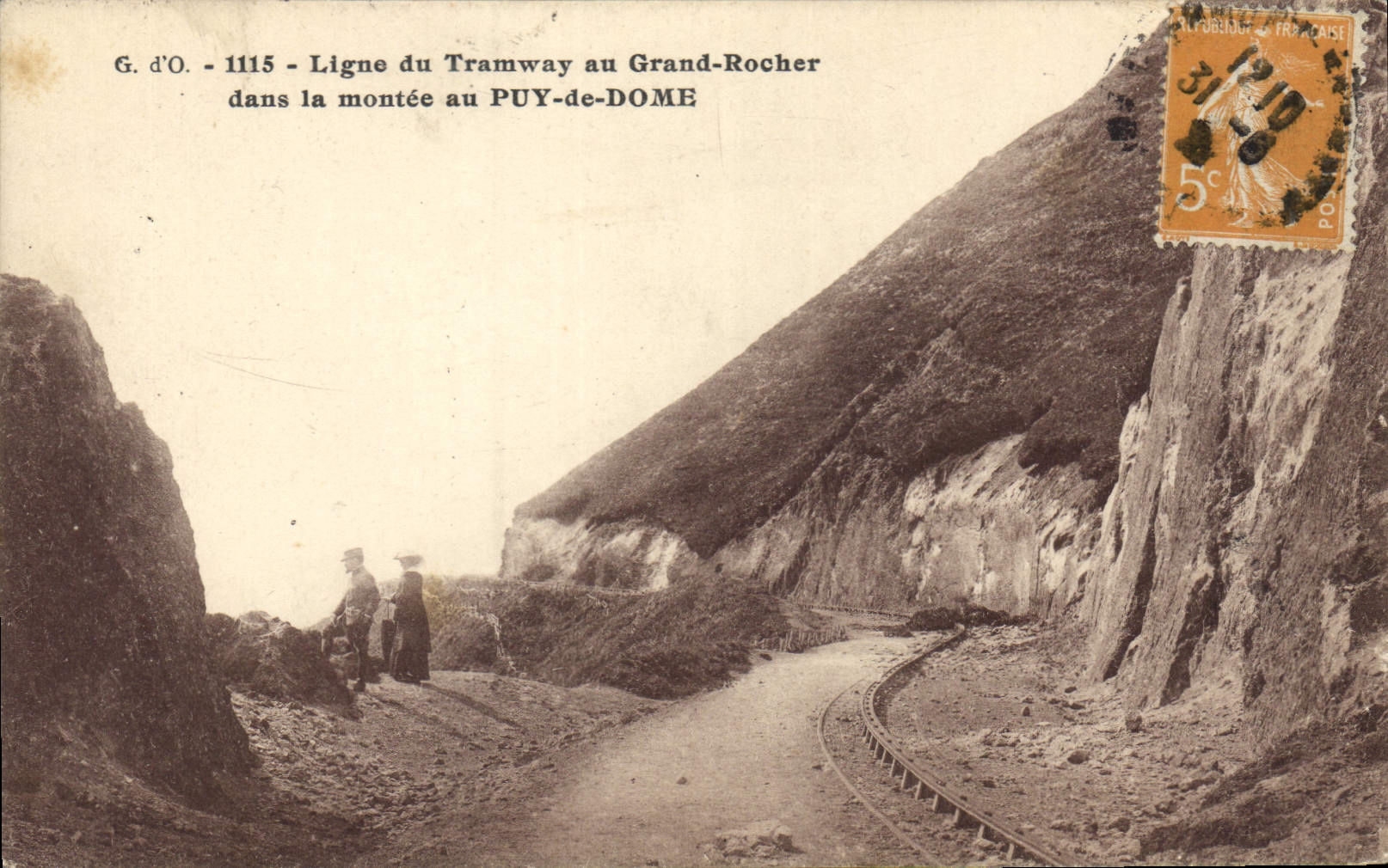 Ligne du Tramway au Grand-Rocher — montée au PUY-de-DOME — G. d'O. n°1115