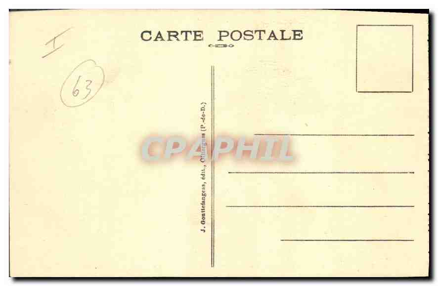 Route Automobile du Puy de Dôme - L'Arrêt au Péage — J. Gouttrinanges, éditeur, Collonges (P.-de-D.) — Reverso