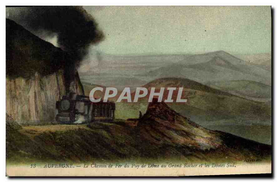 Auvergne — Le Chemin de Fer du Puy de Dôme au Grand Rocher et les Dômes Sud — Atelier