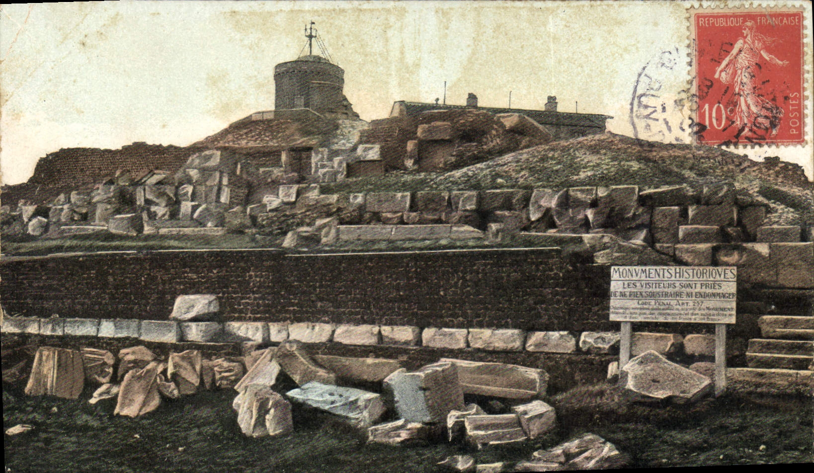 Château d'If — ruines et tour — éditeur inconnu, n° de série non visible