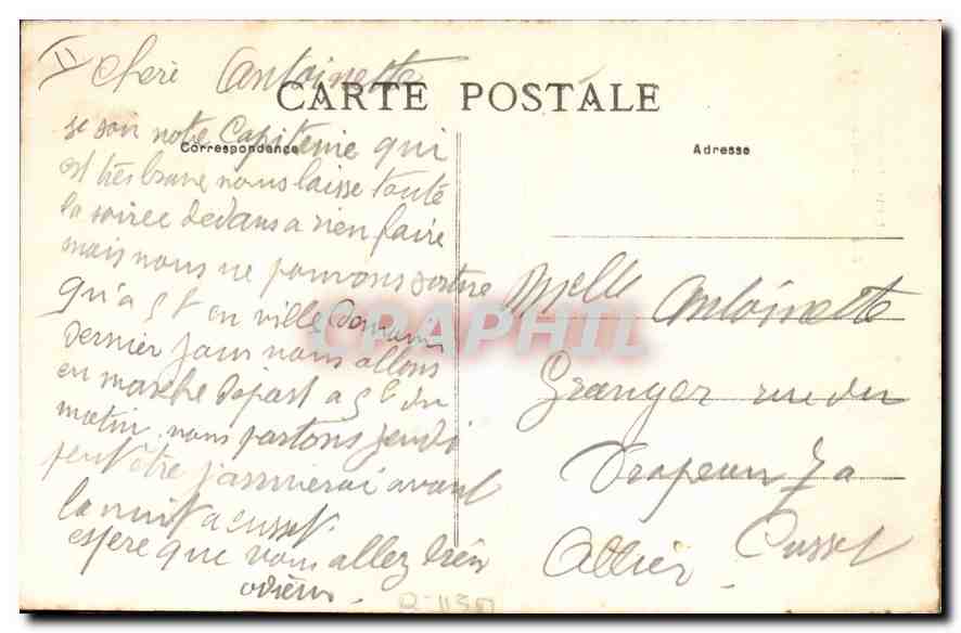 Le Puy-de-Dôme — Ascension à pied — éditeur non identifié, n° de série non visible — Reverso