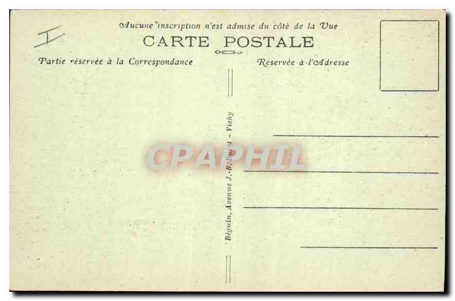 La Route Automobile du PUY-de-DOME, an der Einfahrt zum Bois des Charmes — Die malerische Auvergne — Verlag Idéals, n°4 — Rückseite