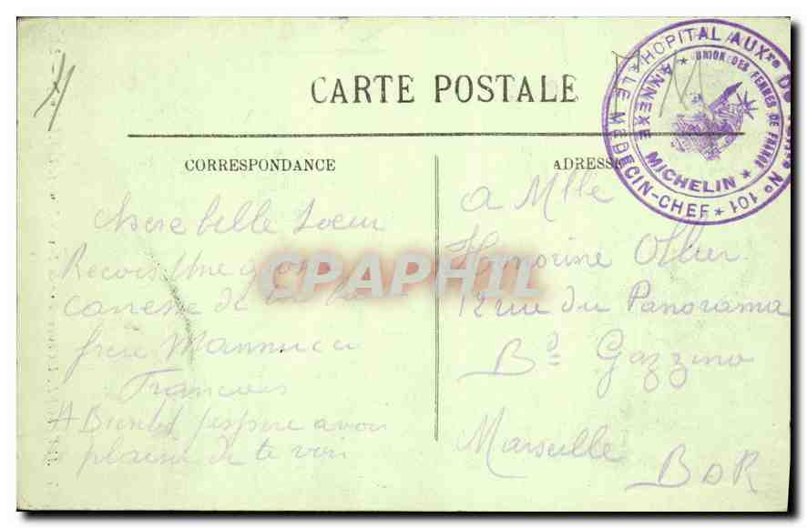 Auvergne - L'Observatoire du Puy de Dôme (alt. 1.467 m.) — LL. — Verso