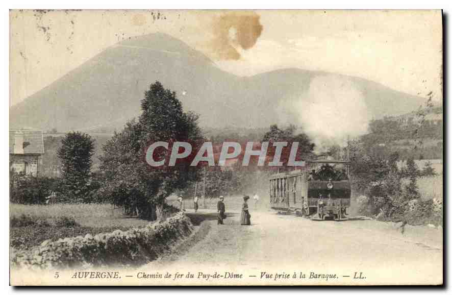 Auvergne — Chemin de fer du Puy-de-Dôme — Vue prise à la Baraque — LL.