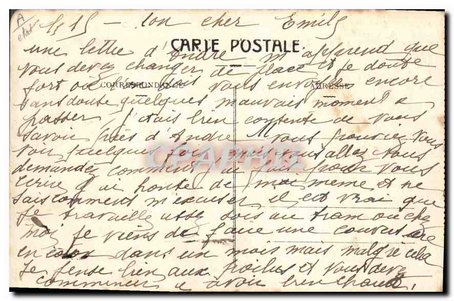 L'Auvergne pittoresque — Sur le flanc du Puy-de-Dôme — Le Chemin de fer à la montée du Col de Ceyssat — Éditeur V.D. — Reverso