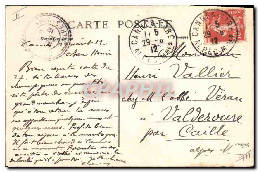 CPA Le Puy de Dome L'Ascension a pied  — Verso