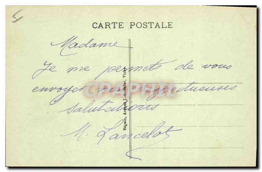 Sommet du Puy de Dôme — Ruines du Temple de Mercure — Idéol — Verso