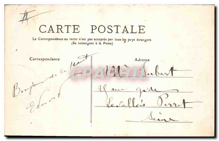 Le Sommet du Puy-de-Dôme — L'Auvergne — éditeur P. POURQUET, n° 355 — Rückseite