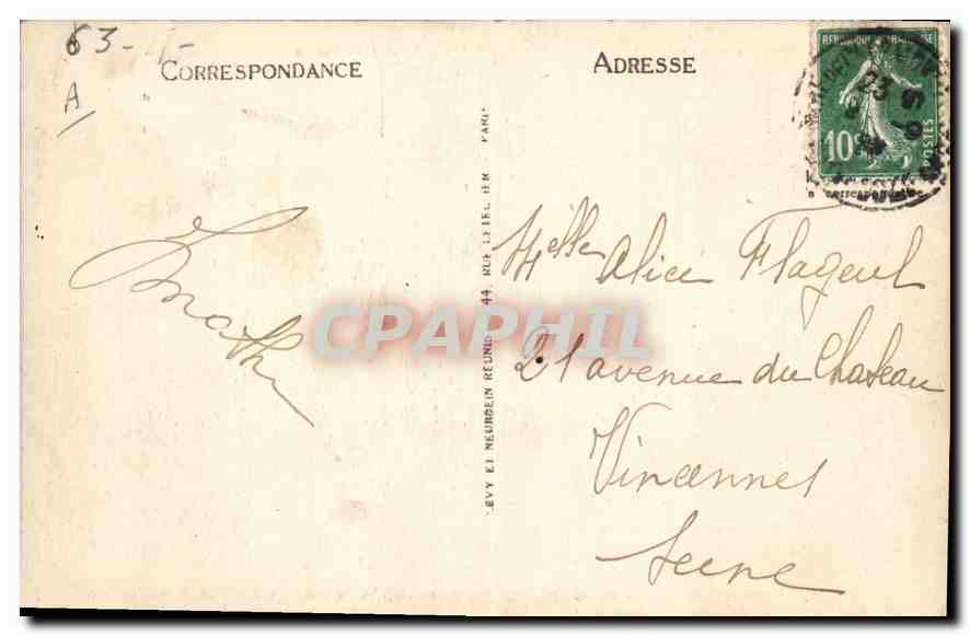 Les Dômes Nord et leurs Carrières — Le Puy-de-Dôme 1.467 m. d'Altitude au Grand Rocher — GJ — Verso