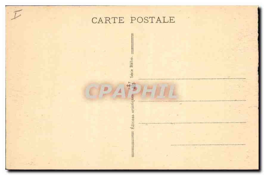 CPA Brest L'Avant Port et le Chateau  — Rückseite