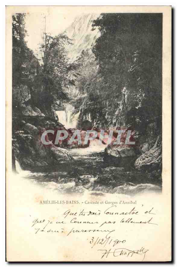 CPA Amelie les Bains Cascade et George d'Annibal 