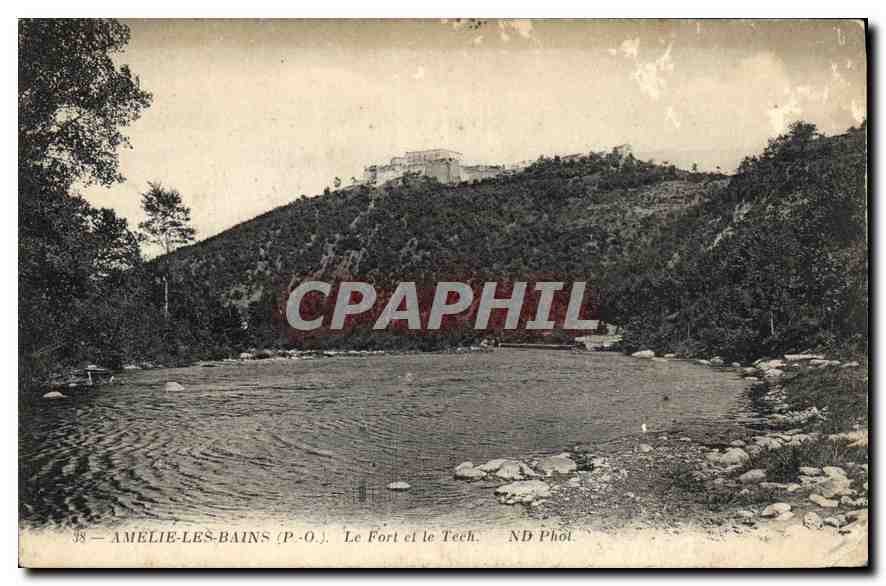 CPA Amelie les Bains Le Fort et le Tech 