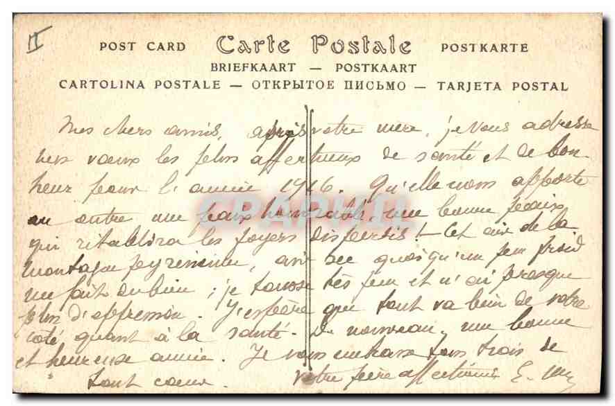CPA Amelie les Bains Le Fort et le Tech  — Rückseite