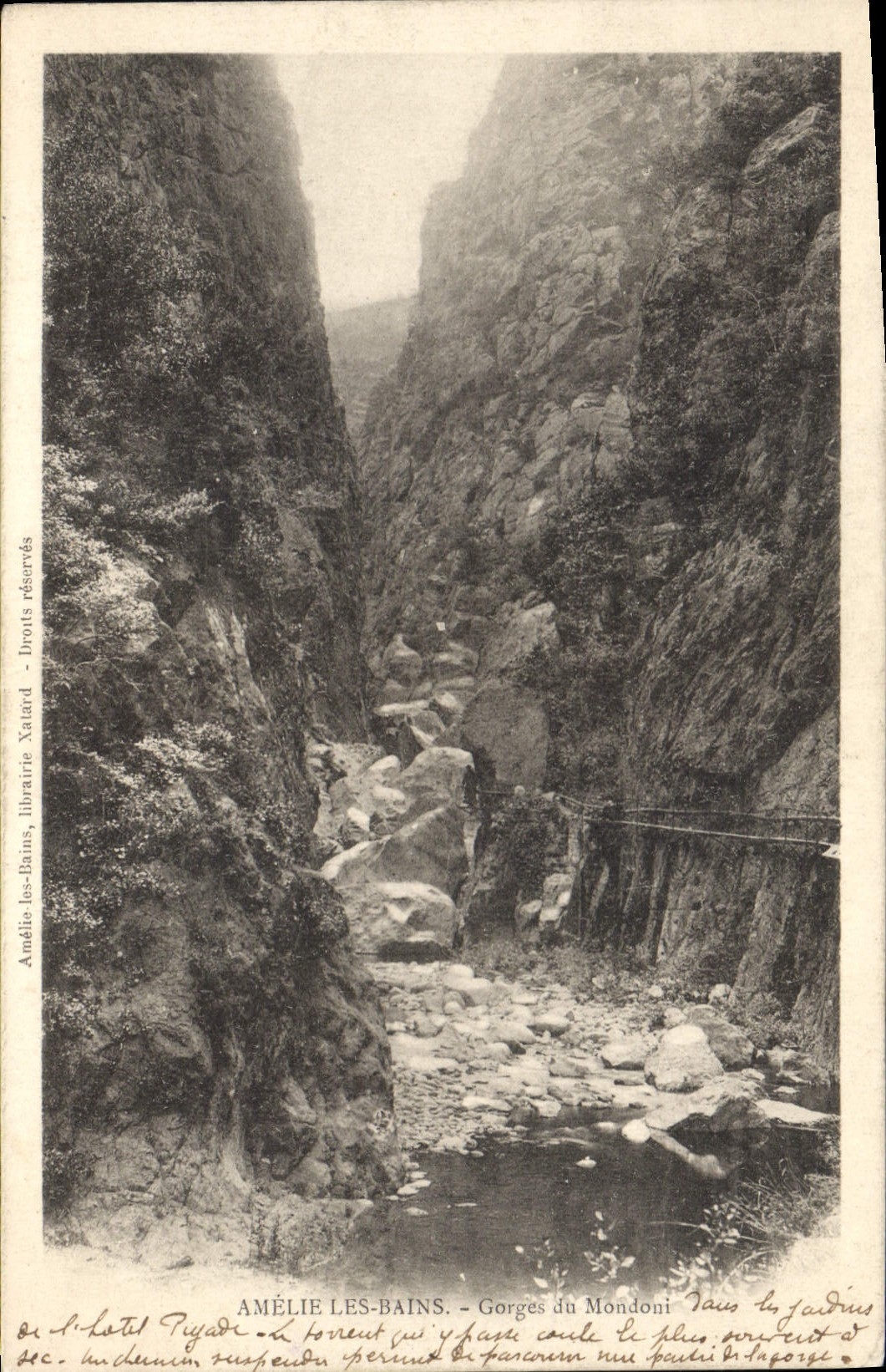 CPA Amelie les Bains Gorges du Mondoui 