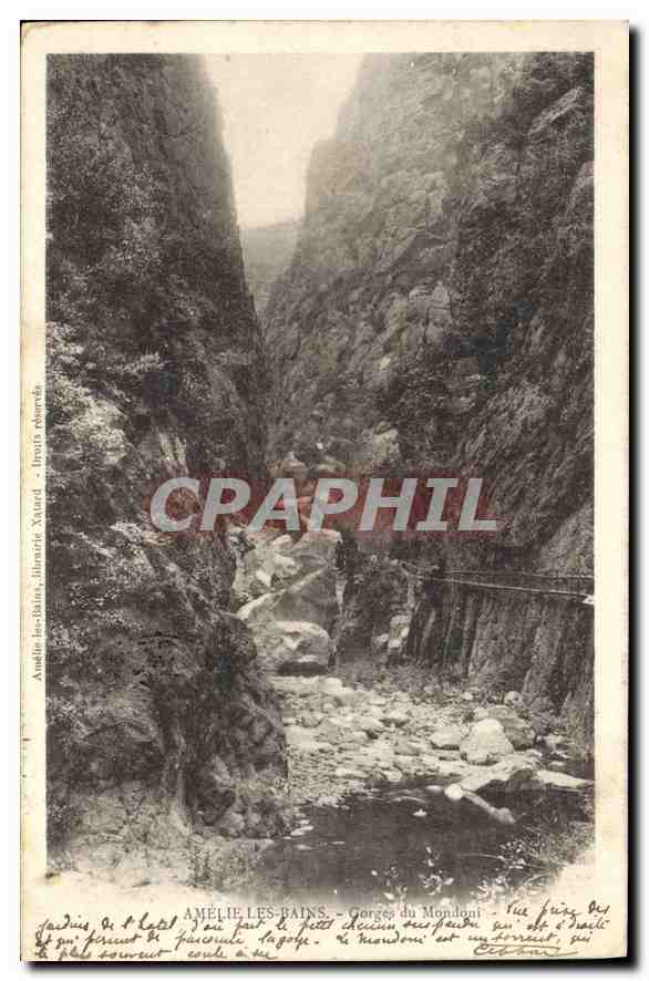 CPA Amelie les Bains Gorges du Mondony 