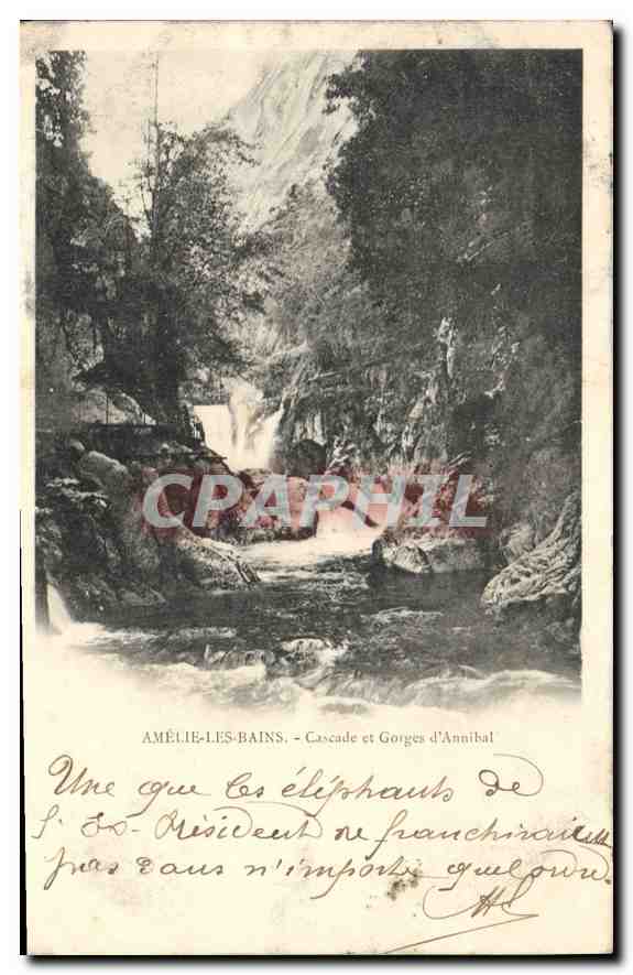 CPA Amelie les Bains Cascade et Gorges d'Annibal 