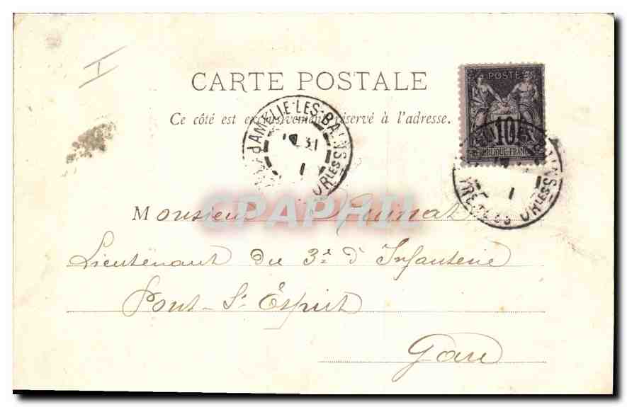 CPA Amelie les Bains Cascade et Gorges d'Annibal  — Rückseite