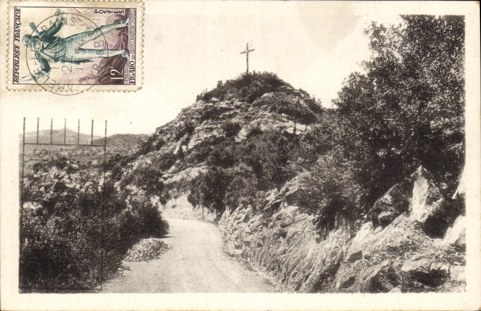 CPA Amelie les Bains Route de Montbolo et le Calvaire 