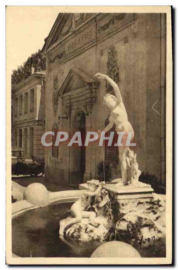 CPA Amelie les Bains Pyr Or Le Jet d'Eau Euvre de Fanny Marc 