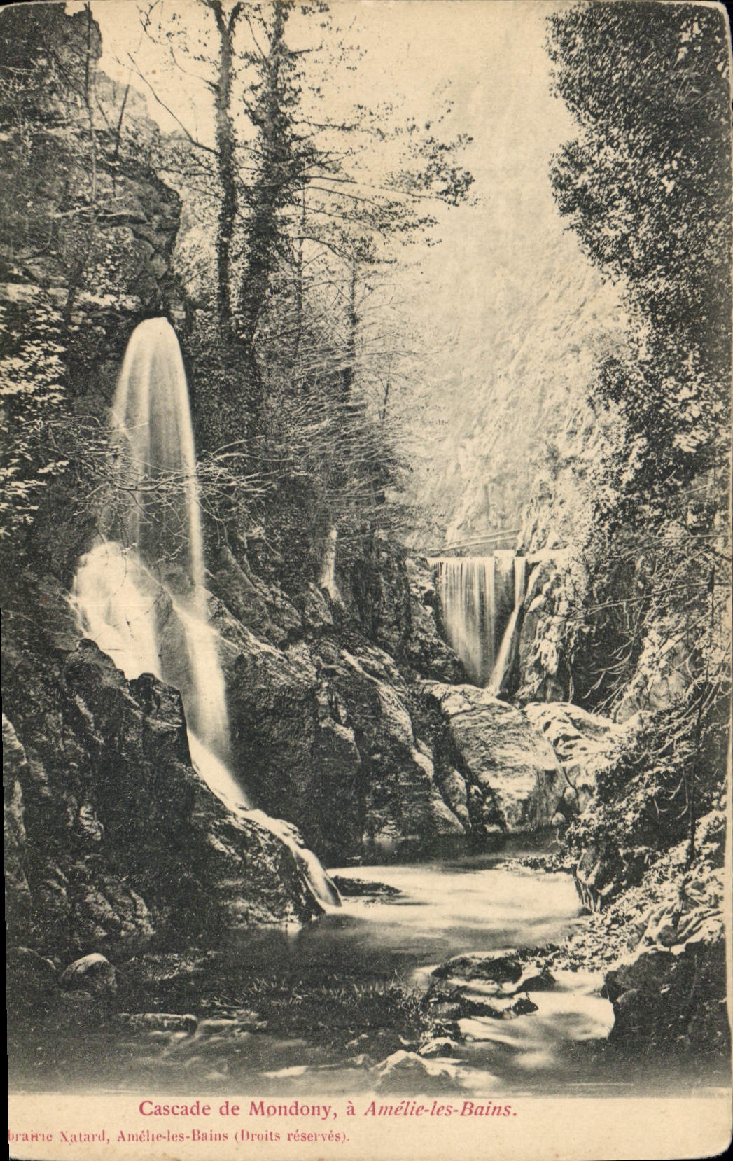 CPA Cascade de Mondony Amelie les Bains 