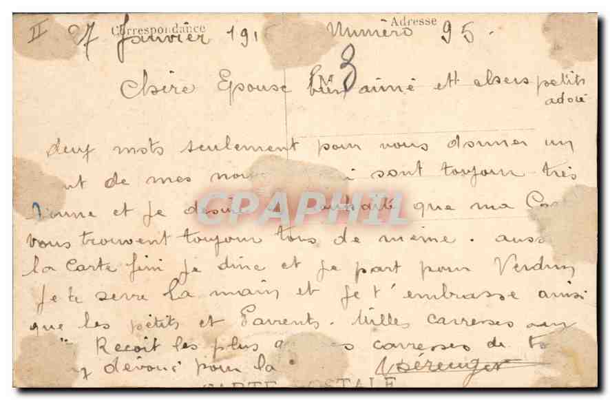 CPA Verdun Caserne Jeanne d'Arc et Porte St Paul cote de la ville  — Rückseite