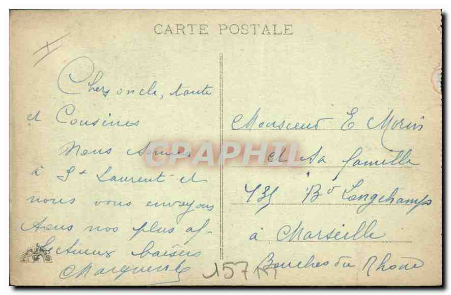 CPA La Bataille de Verdun Le bois et le ravin de la caillette — Rückseite