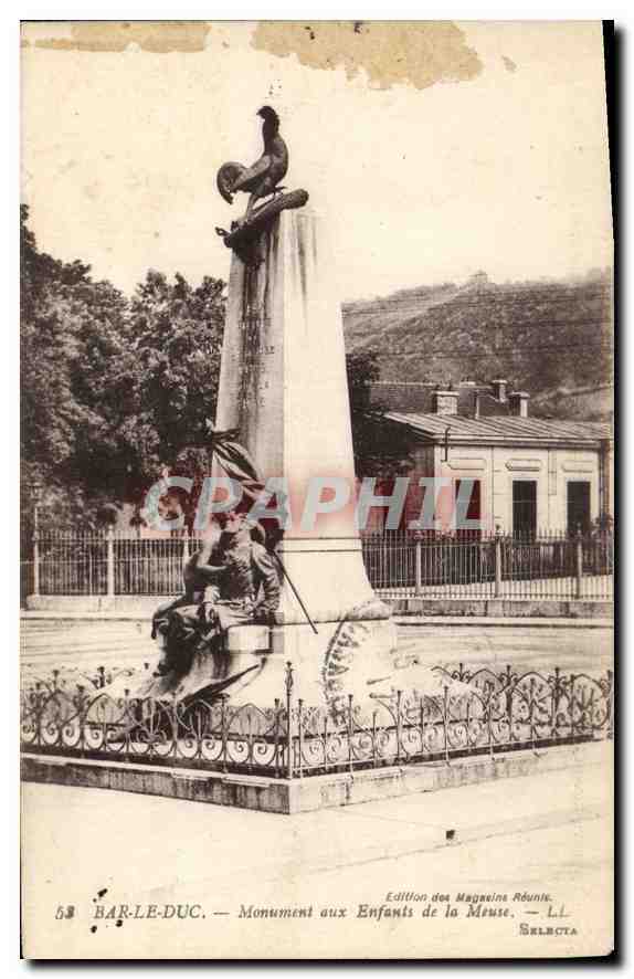 CPA Bar le Duc Monument aux Enfants de la Meuse 