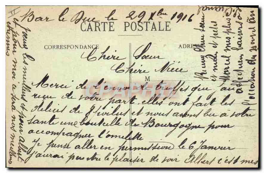 CPA Bar le Duc Ancien College fonds par Gilles de Travers  — Rückseite