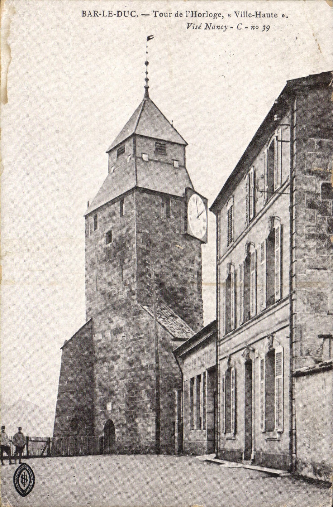 CPA Bar le Duc Tour de l'Horloge Ville Haute 