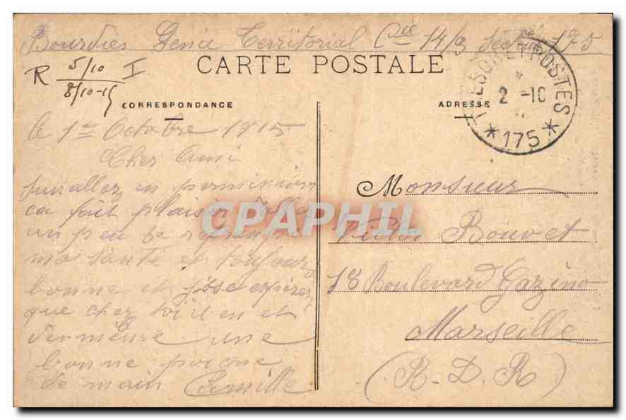 CPA Bar le Duc Tour de l'Horloge Ville Haute  — Rückseite
