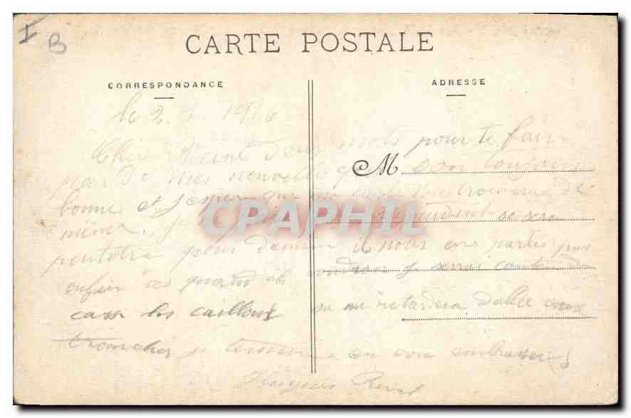 CPA Bar le Duc Place Reggio la Prefecture  — Rückseite
