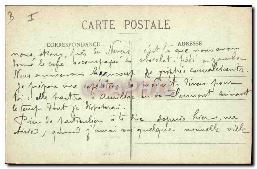 CPA Bar le Duc College Gilles de Treves  — Rückseite