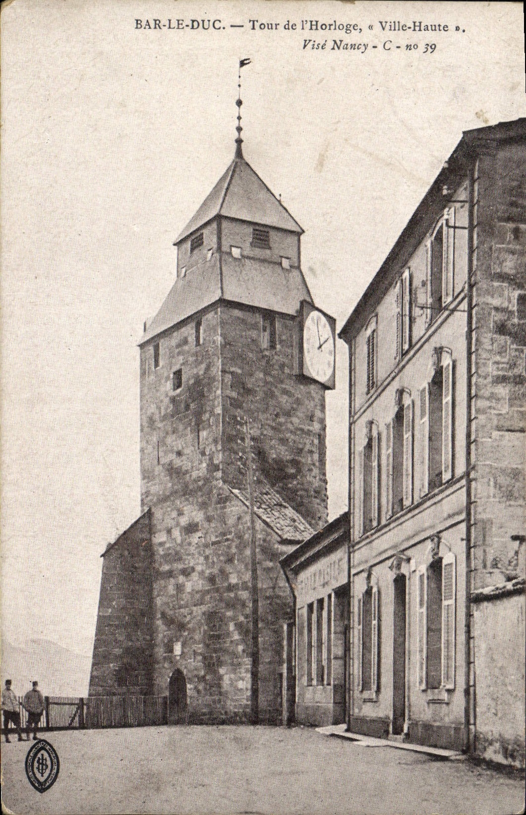 CPA Bar le Duc Tour de l'Horloge Ville Haute 