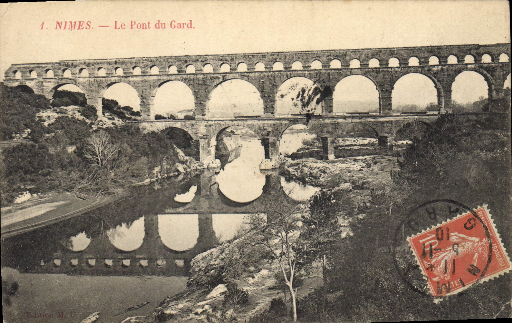 Nîmes — Le Pont du Gard — Édition M. Nîmes