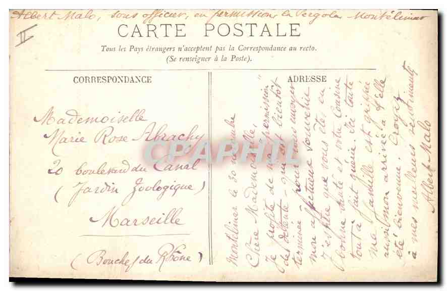 CPA Nimes Le Gardon au Pont du Gard  — Rückseite
