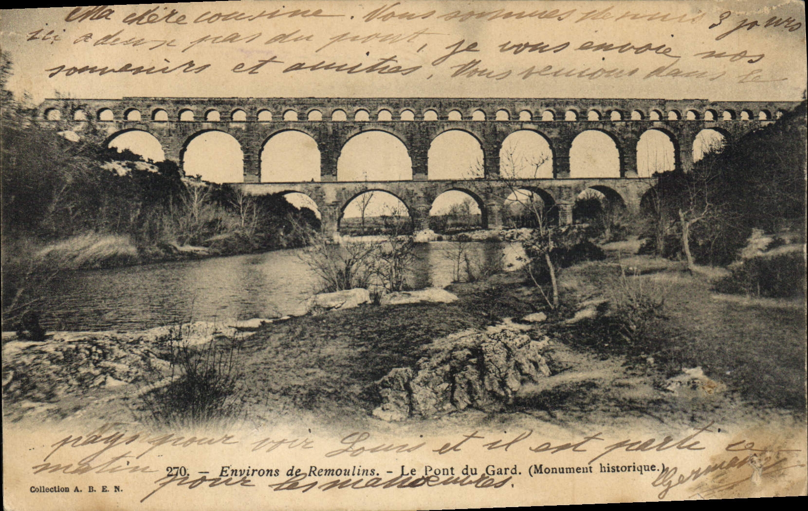 CPA Environs de Remoulins Le Pont du Gard 