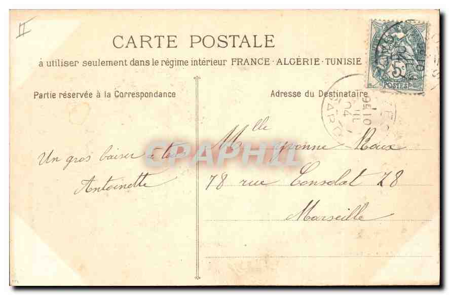 CPA Nimes Le Pont du Gard  — Rückseite