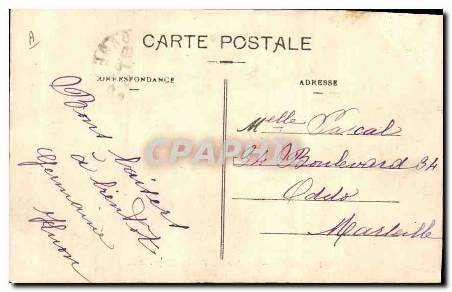 CPA Nimes Boulevard Victor Hugo  — Rückseite