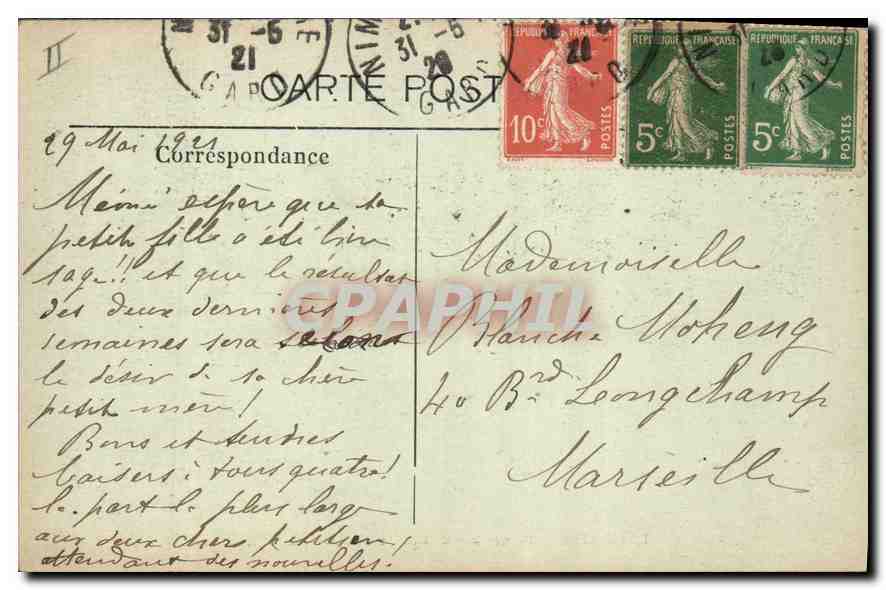 Nîmes — Boulevard Victor-Hugo — A. R. — Verso