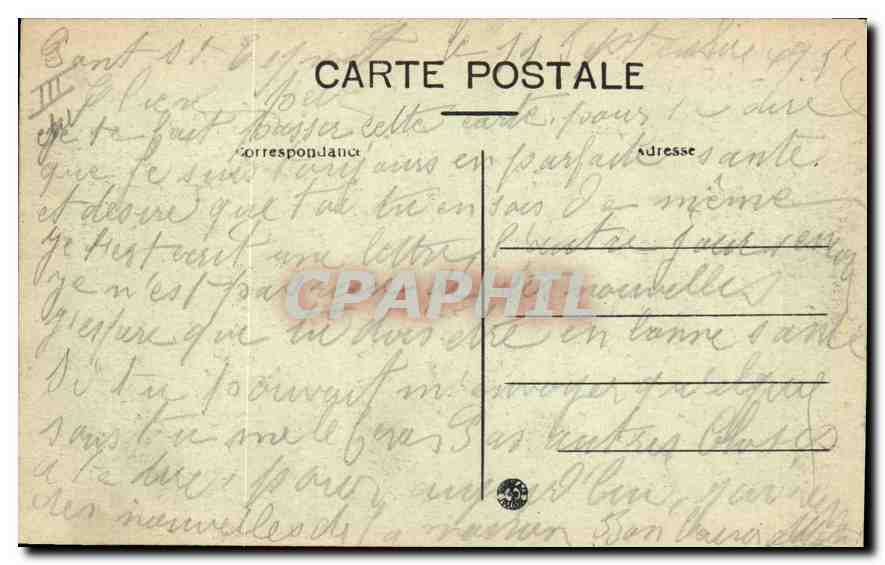 Nîmes — La Gare P.-L.-M. — Éditeur P.-L.-M. n° 75 — Achterkant