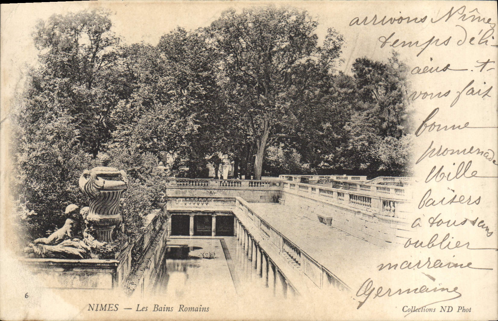 Nîmes — Les Bains Romains — Collections ND Phot