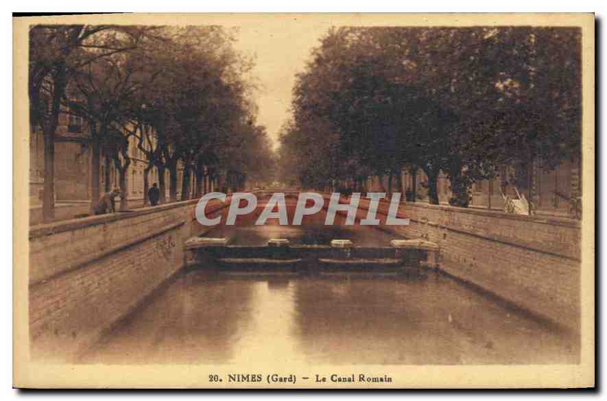 Nîmes (Gard) — Le Canal Romain — Édition Raphaël Impr.