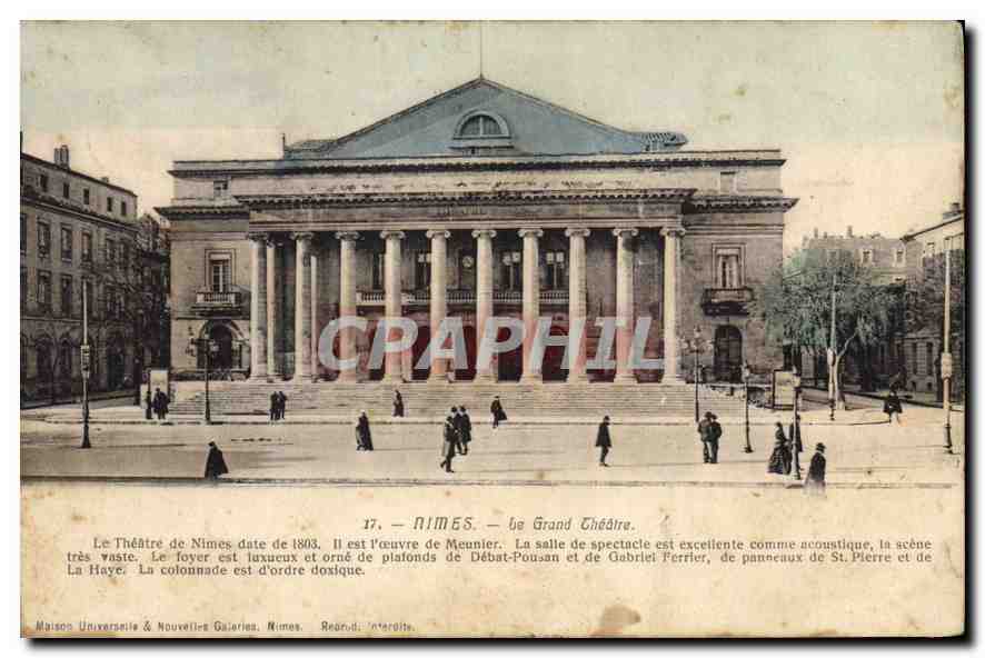 CPA Nimes Le Grand Theatre 