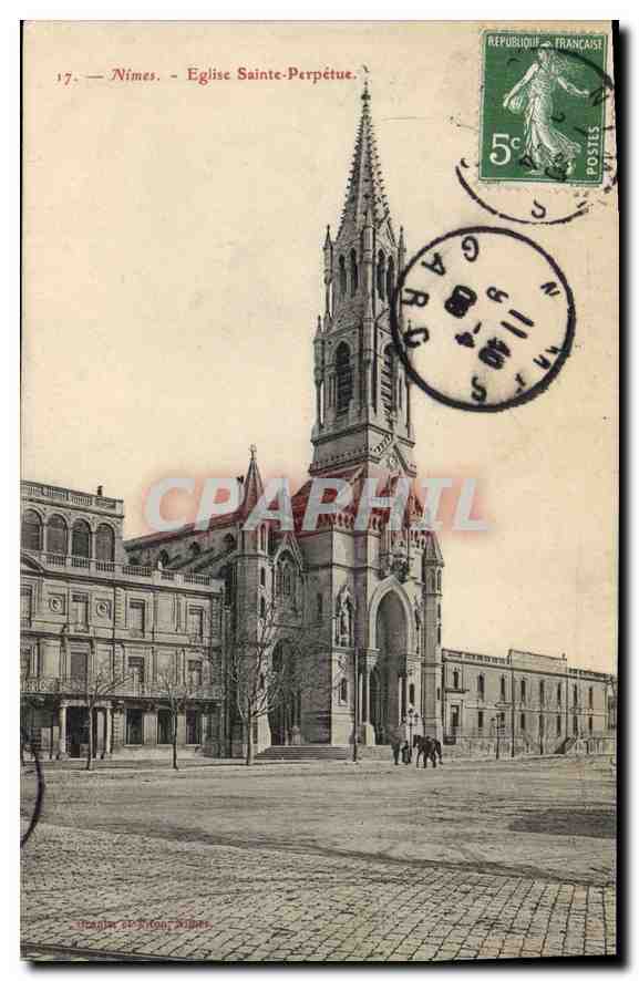 Nîmes - Église Sainte-Perpétue — éditeur : Véron, 20, Rte. Nîmes