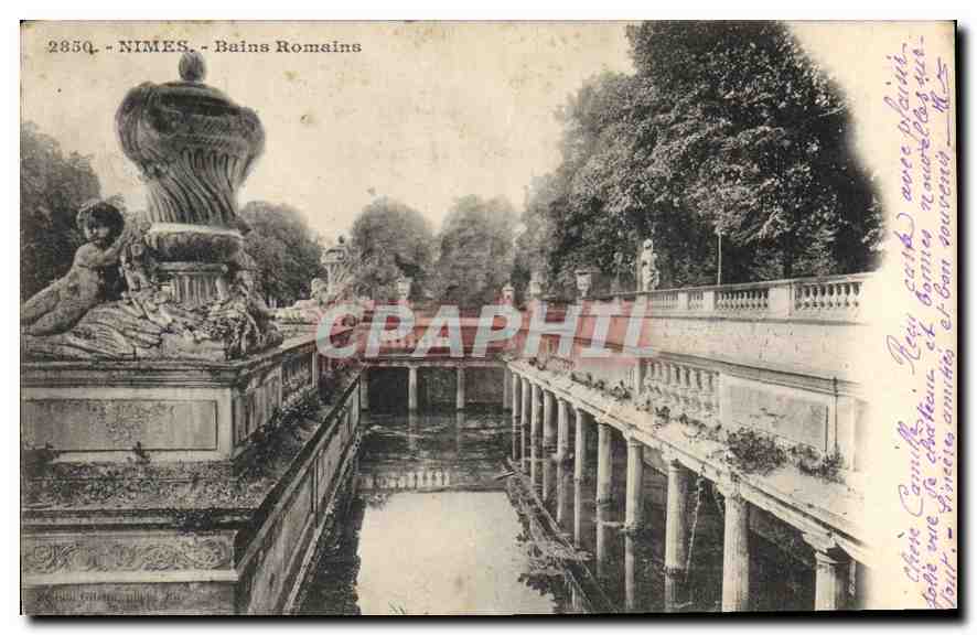 CPA Nimes Bains Romains 