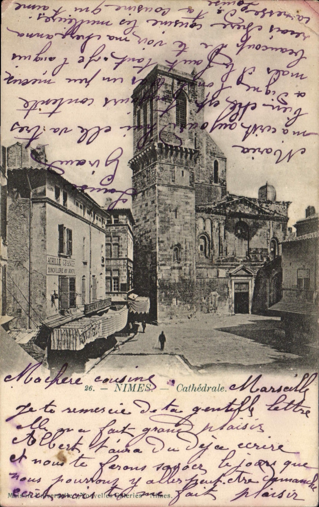 Nîmes — Cathédrale — Achille Grance, éditeur, n° 26