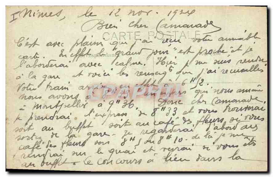 Nîmes — Le Théâtre — Salle du Conseil Municipal — Verso