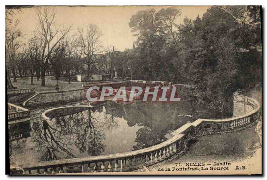 Nîmes — Jardin de la Fontaine, La Source — A.R. n°71