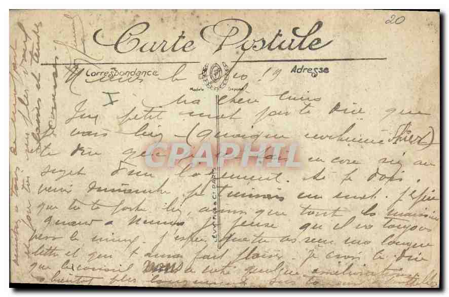 Nîmes — Le Boulevard Feuchères — LL — Verso